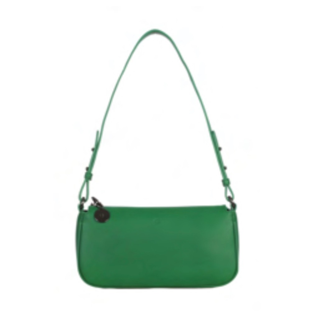 ELA HANDBAGS FAYETTE SHOULDER BAG - GREEN PEBBLE - NWT (RARE COLOUR)